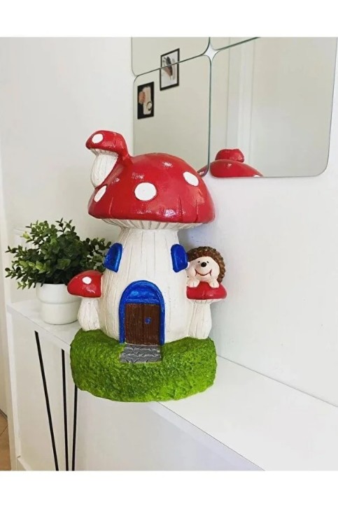 Mantar Ev Bahçe Heykeli, Kırmızı Mantar Ev Bahçe Dekoru
